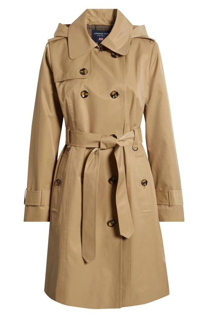 London Fog Double Breasted Trench Coat 6