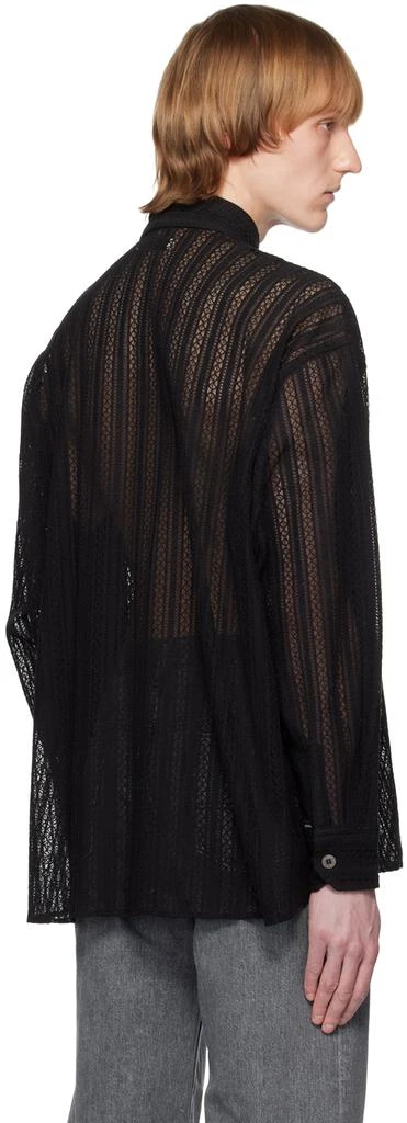 JieDa Black Semi-Sheer Shirt 3