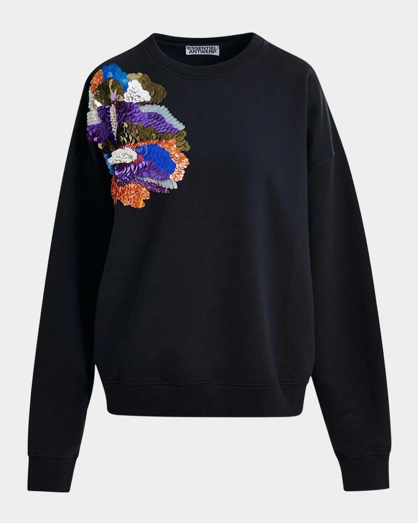 Essentiel Ivening Floral Embellished Sweatshirt