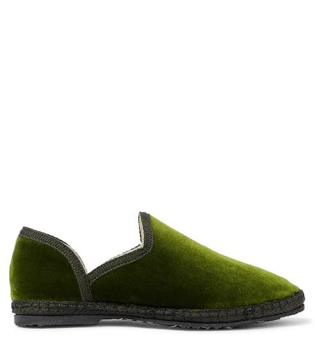 The Row Friulane velvet loafers 4