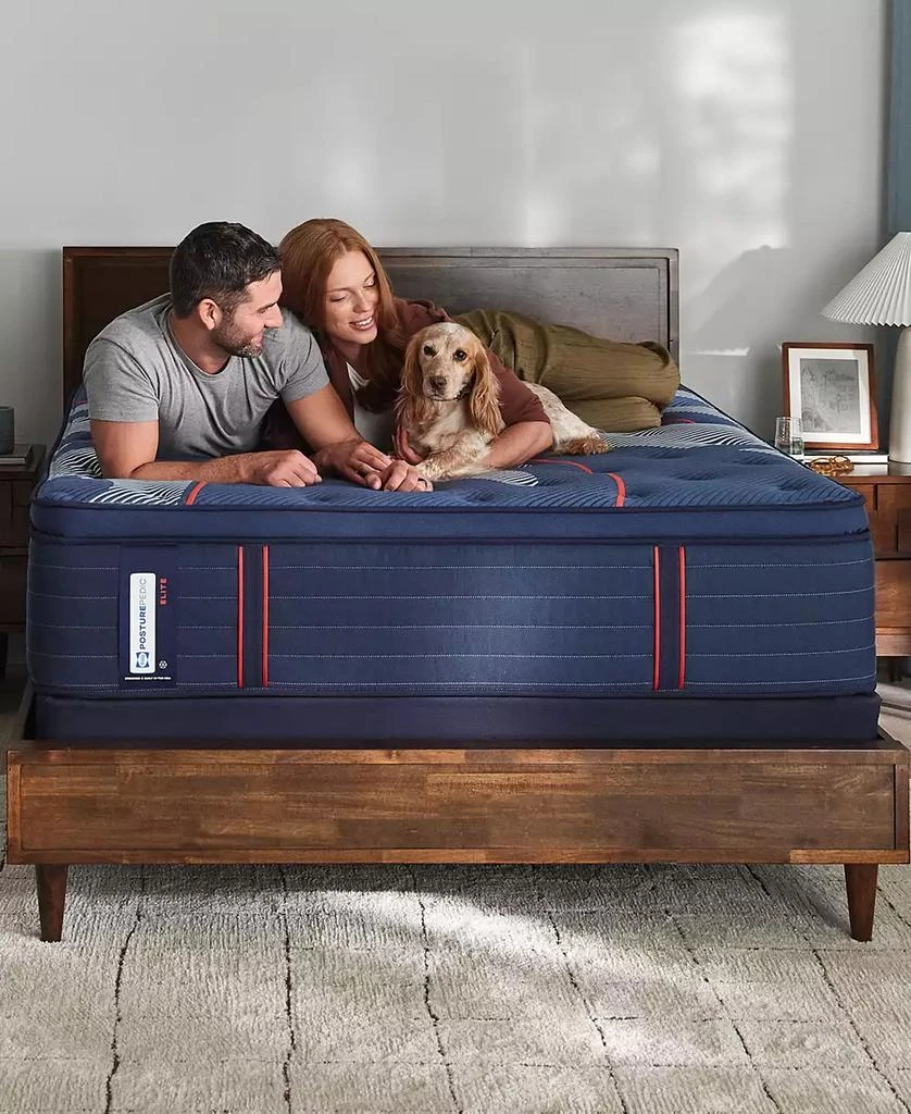 Sealy Posturepedic Elite Brenham II 16" Medium Euro Pillow Top Mattress Set - 13