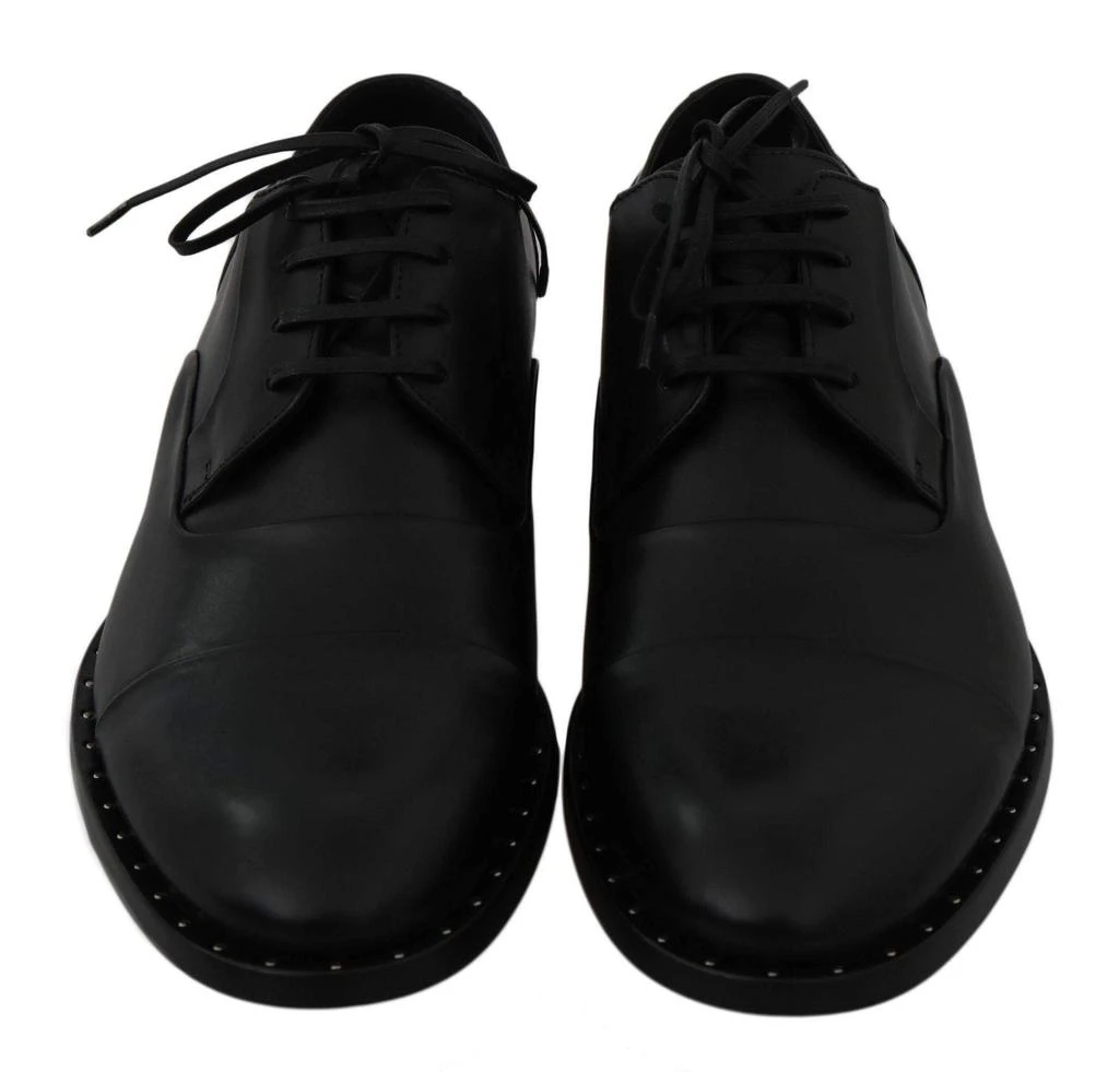 Dolce & Gabbana Dolce & Gabbana  Black Leather Derby Formal Shoes 2