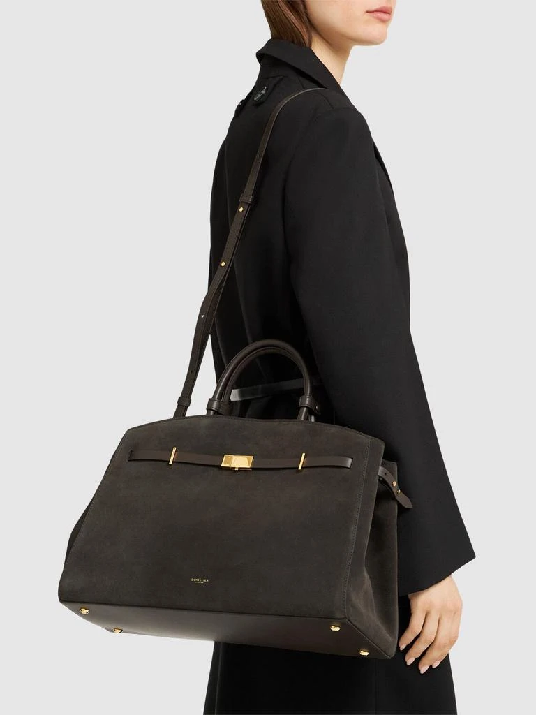 Demellier The Hudson Suede Top Handle Bag 2