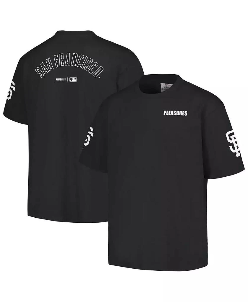 PLEASURES Men's Black San Francisco Giants Team T-shirt 1