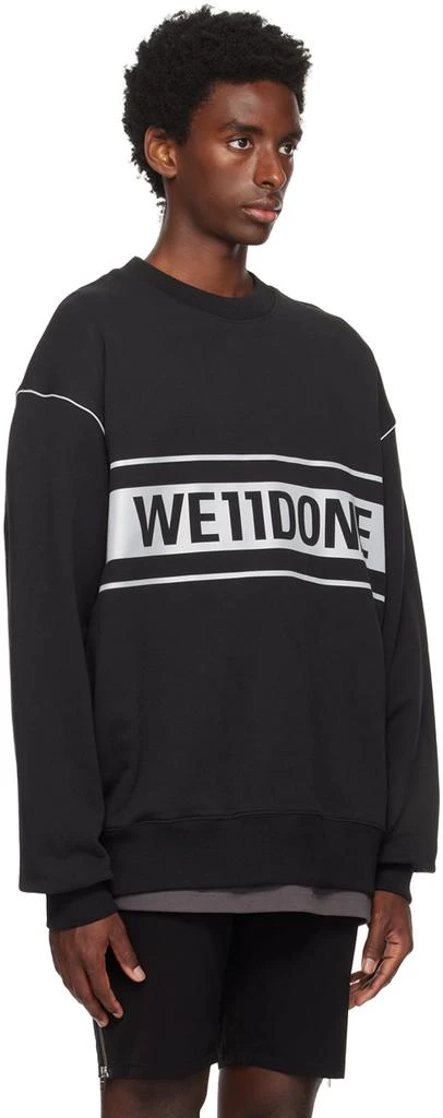 We11done Black Reflective Sweatshirt 2