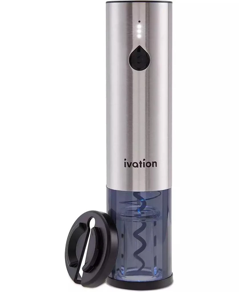 Ivation Electric Wine Bottle Opener Set, Stainless Steel Wine Opener