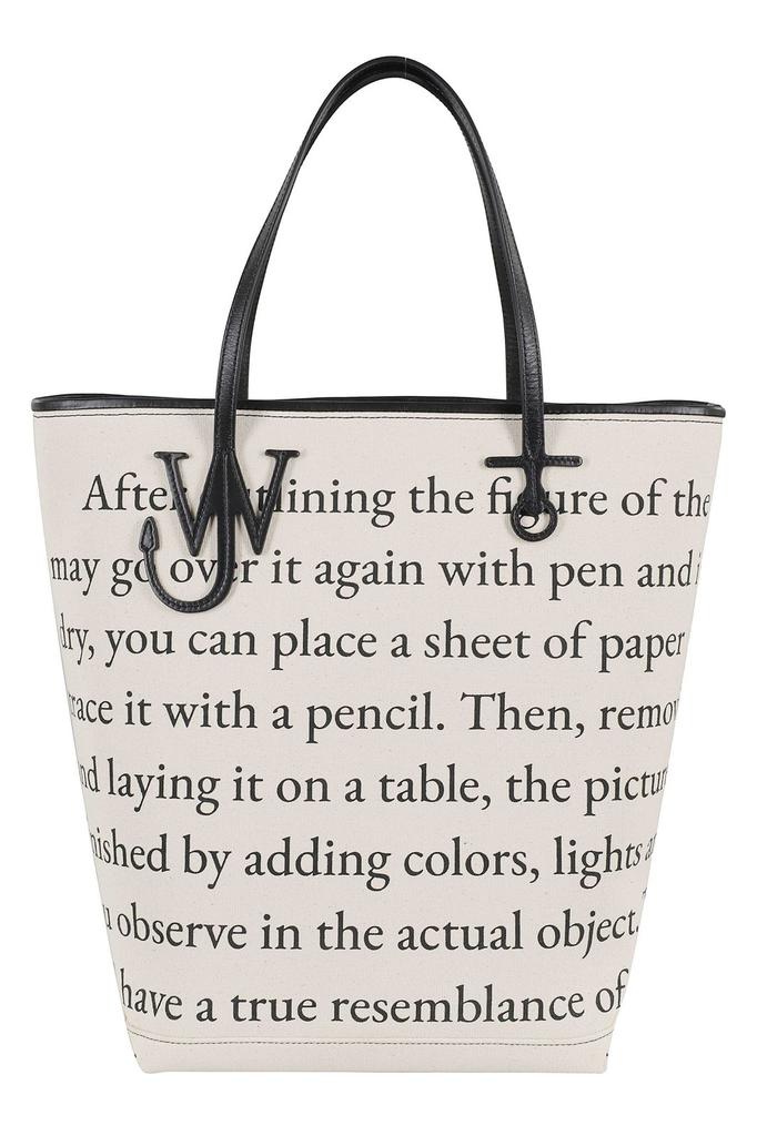 【送料&関税込】J.W. Anderson White Shopper With Jw Logo On JW Anderson White Logo Shopper - Tote Bags - Free Shipping