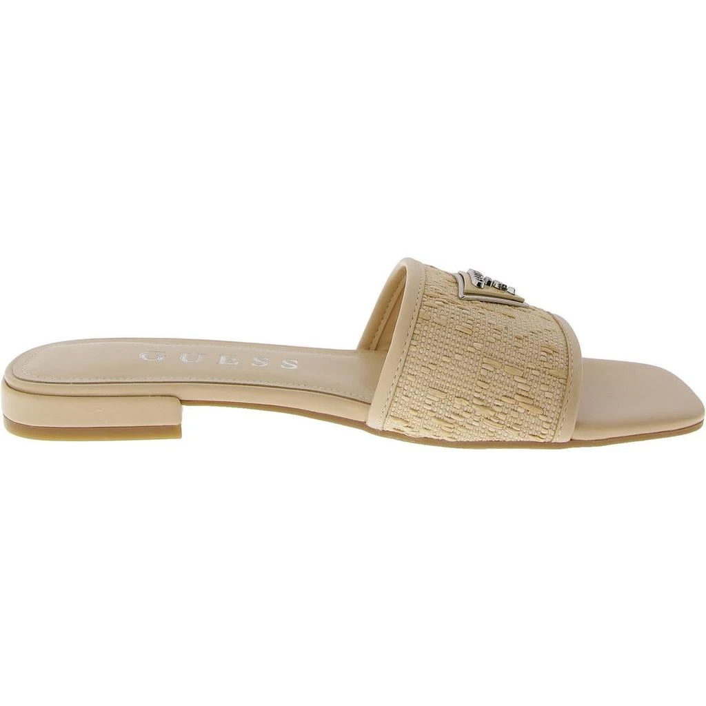GUESS Tamsey Womens Faux Leather Slip On Slide Sandals 2