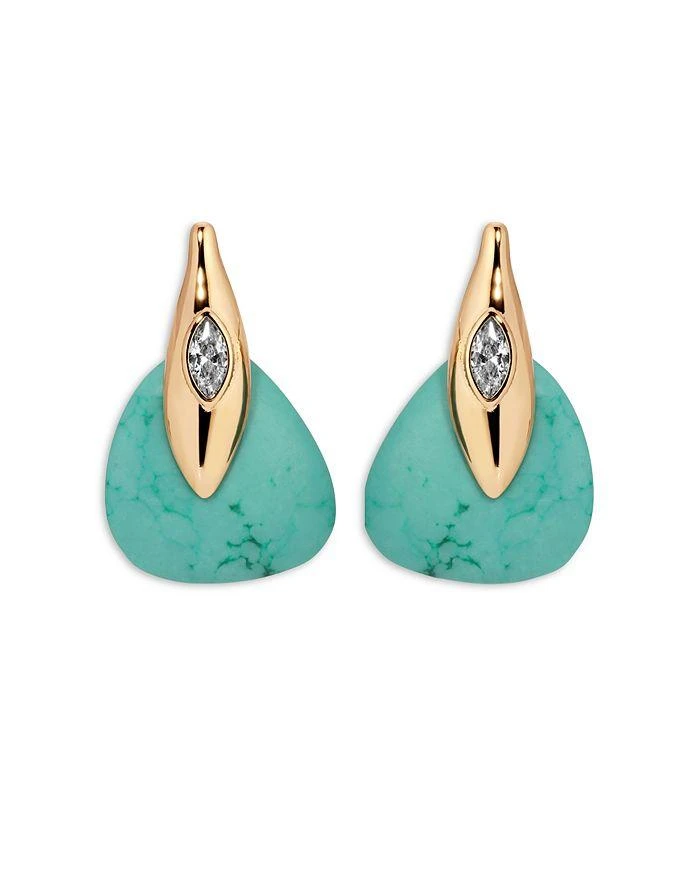 Ettika Jewelry Turquoise Solstice Turquoise 
Cubic Zirconia Drop Earrings