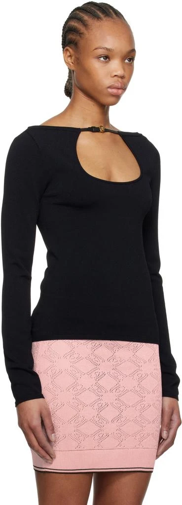 AMIRI Black Long Sleeve Keyhole T-shirt 2