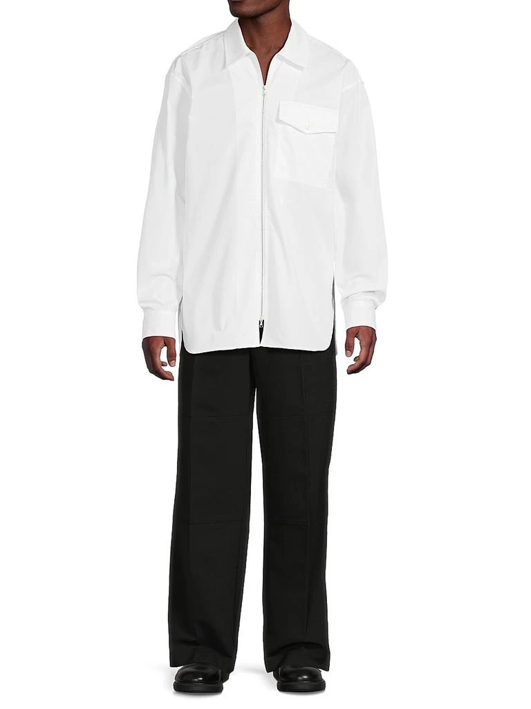 Dries Van Noten Zip-Front Cotton Shirt 2