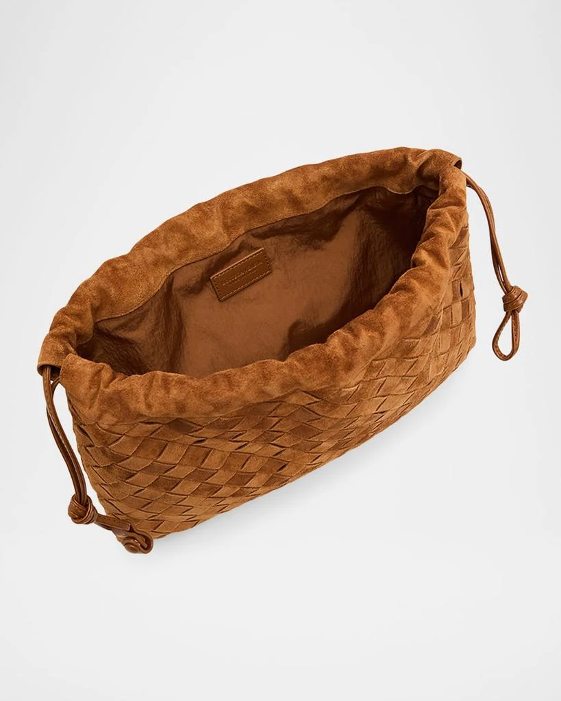 Bottega Veneta Suede Drawstring Pouch Clutch Bag 4