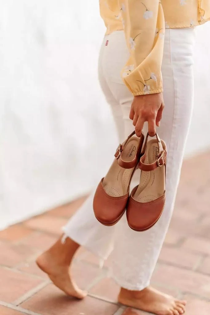 Clarks Paizlee Bay Clog-Style Block Heel Platform Shoes 7