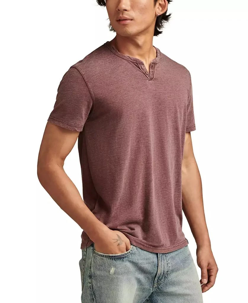 Lucky Brand Men's Venice Burnout Notch Neck Tee T-shirts 1