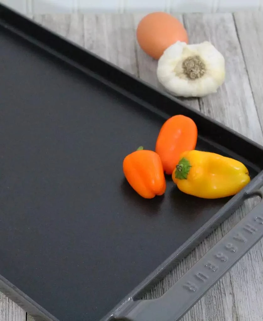 Chasseur French Enameled Cast Iron 14" Rectangular Griddle 3