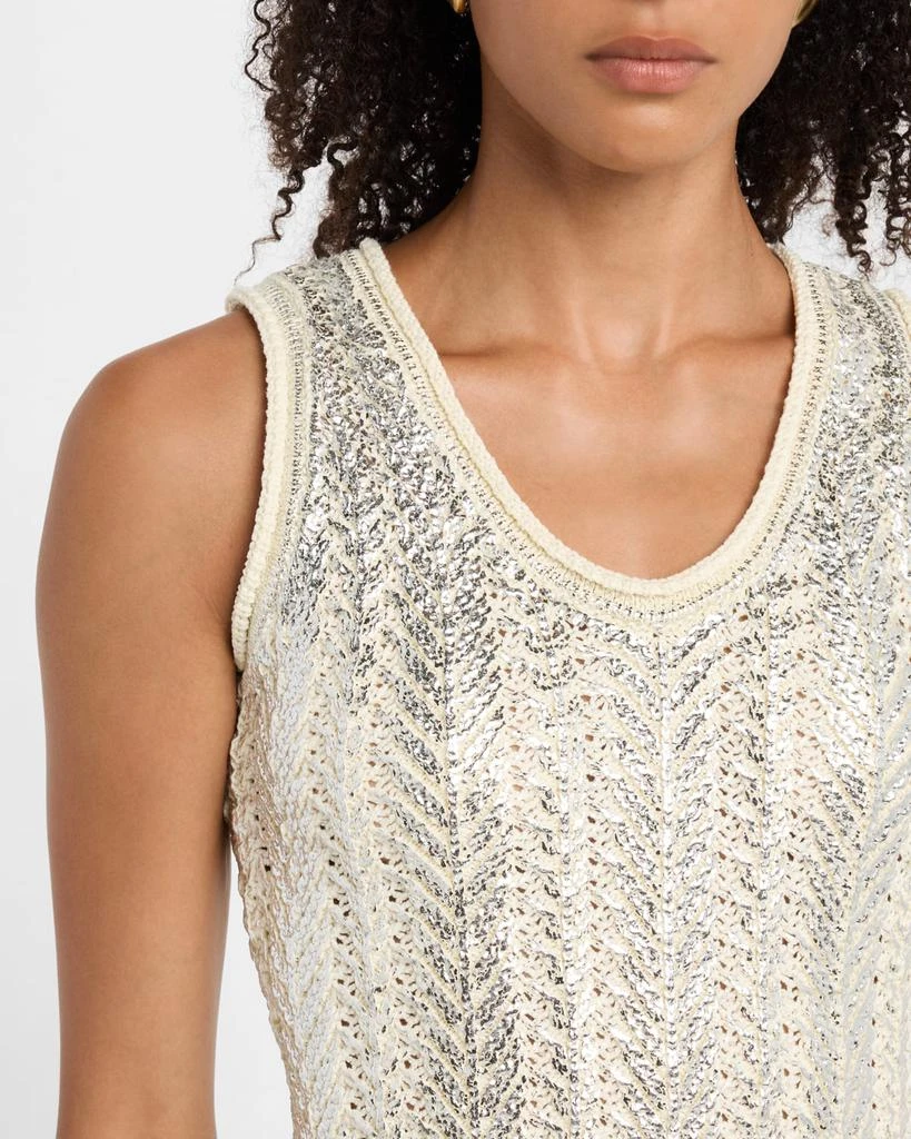 Rabanne Metallic Knit Sleeveless Mini Dress 5