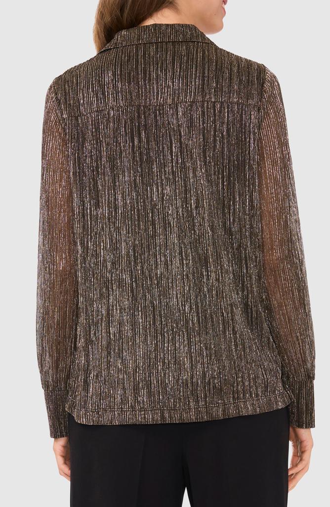 Halogen Metallic Button-Up Shirt