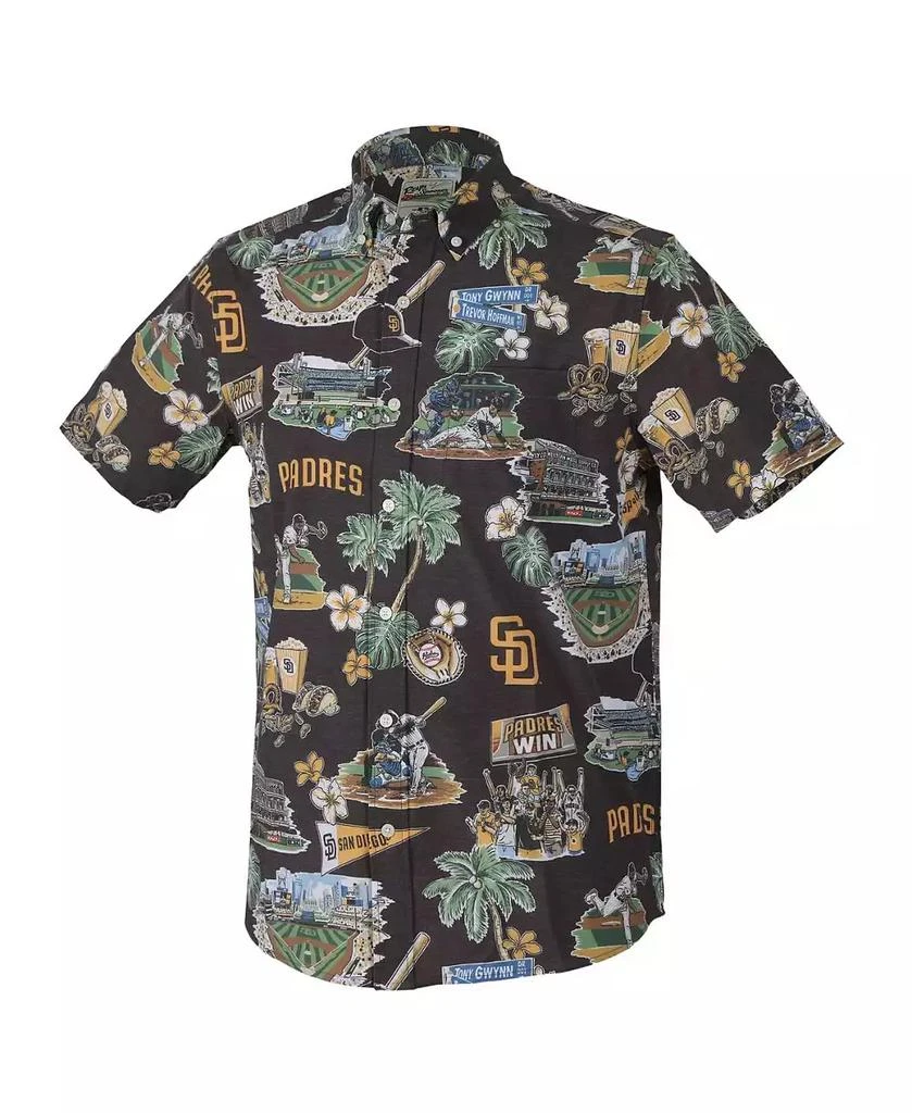 Reyn Spooner Men's Brown San Diego Padres Scenic Tri-Blend Performance Button-Up Shirt 2