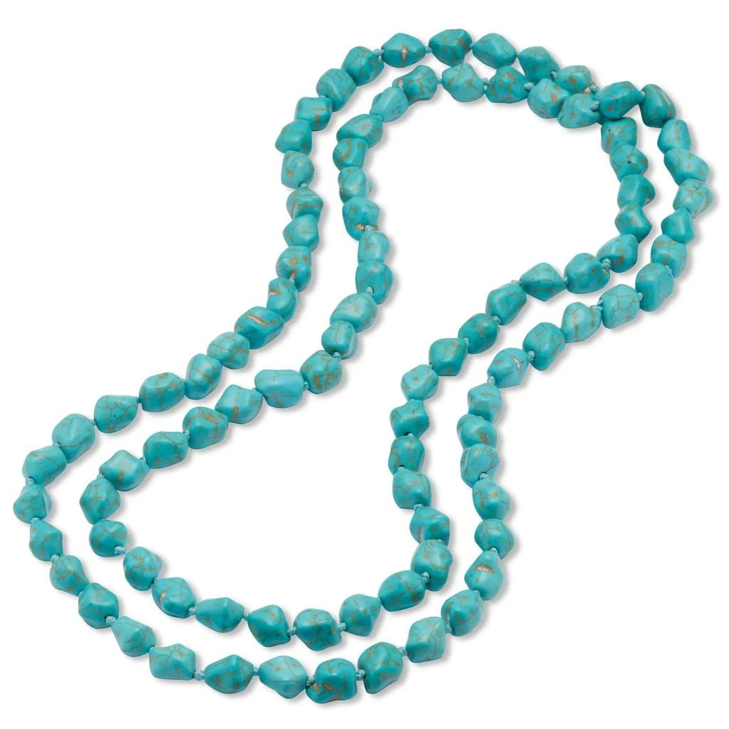 Palm Beach Jewelry Genuine Turquoise Endless Necklace, 48 inches 2