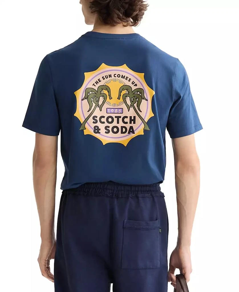 Scotch & Soda Men's Short Sleeve Double Graphic Crewneck T-Shirt 4