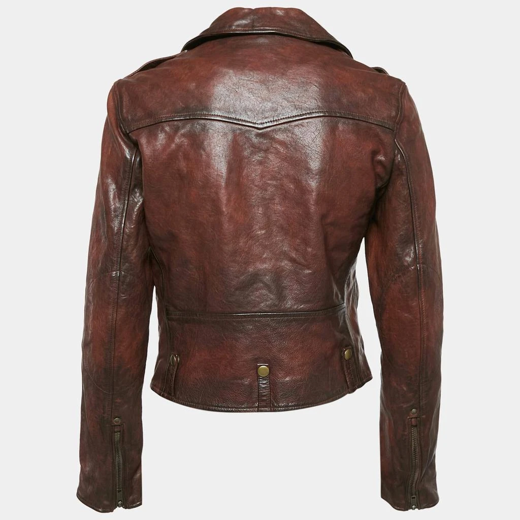 Ralph Lauren Polo Ralph Lauren Kids Brown Leather Zip-Up Jacket XL 18 Yrs 3