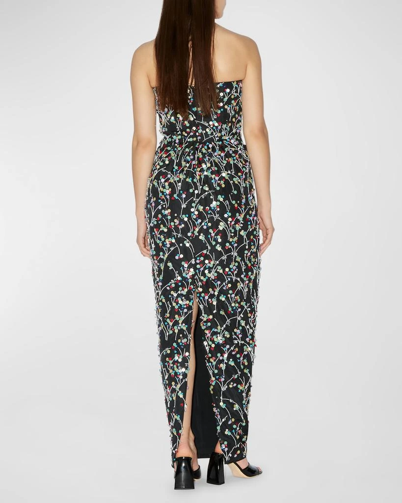 Bernadette Lena Sequin Embroidered Strapless Gown 4