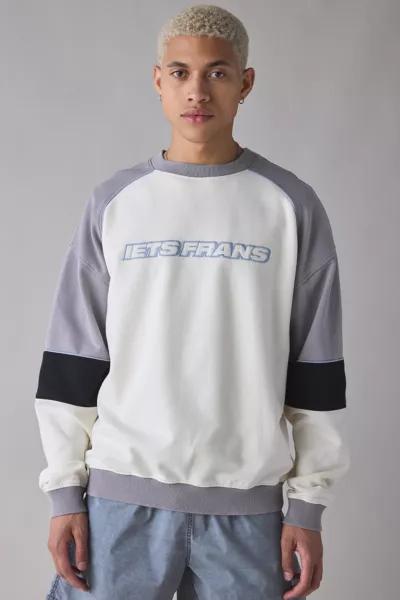 iets frans iets frans... Paneled Crew Neck Sweatshirt