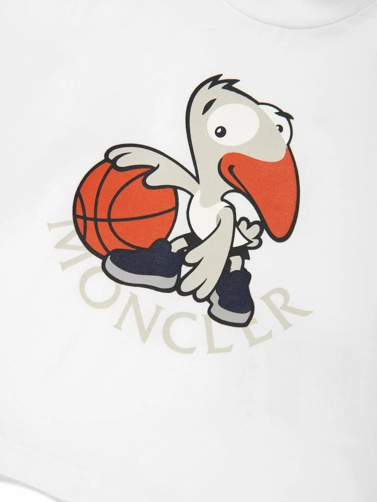 Moncler Moncler Enfant Baby Boys Duck Print T-Shirt in Ivory 3