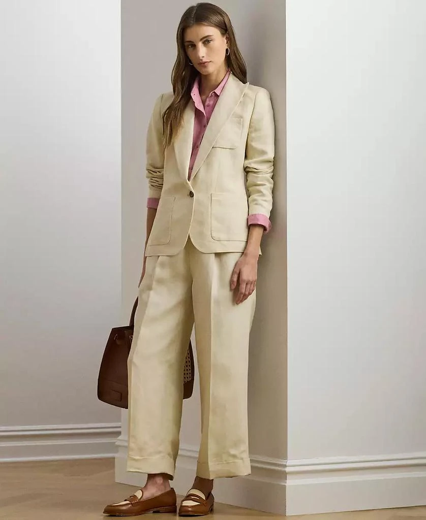 Ralph Lauren Women's Linen-Blend Twill Blazer 4