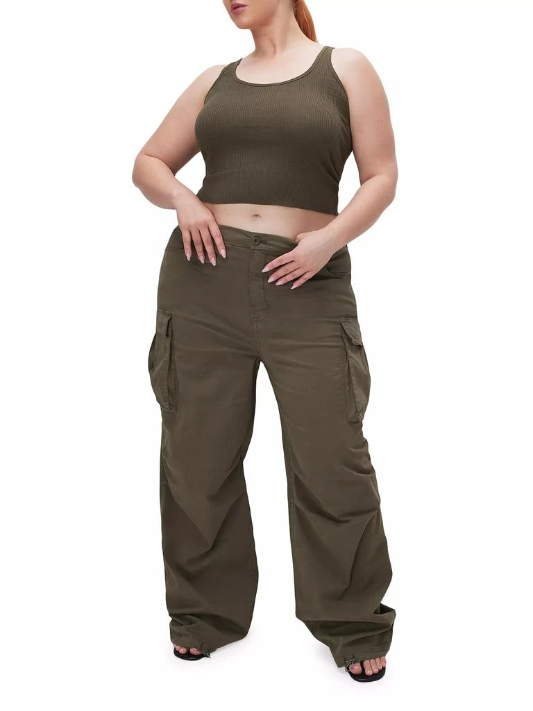 Good American Wide-Leg Cargo Pants 3