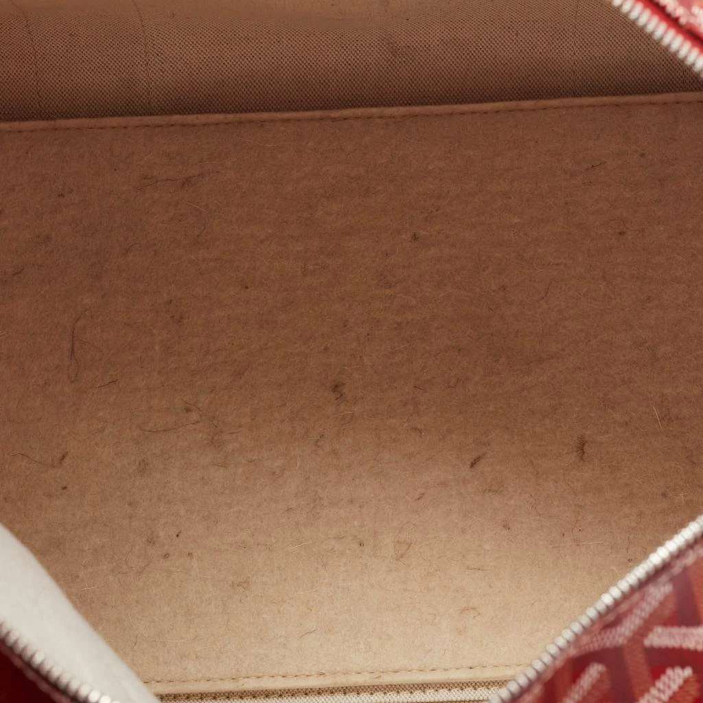 Goyard Goyard Red Goyardine Coated Canvas Voltigeur MM Pet Carrier 7