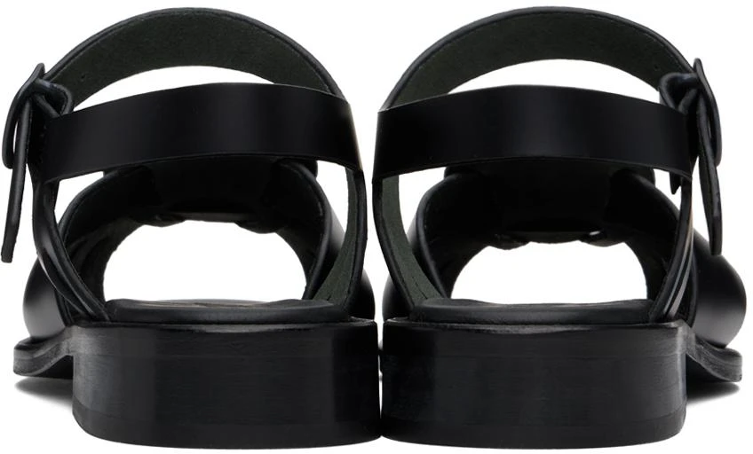 Hereu Black Ancora Fisherman Sandals 2