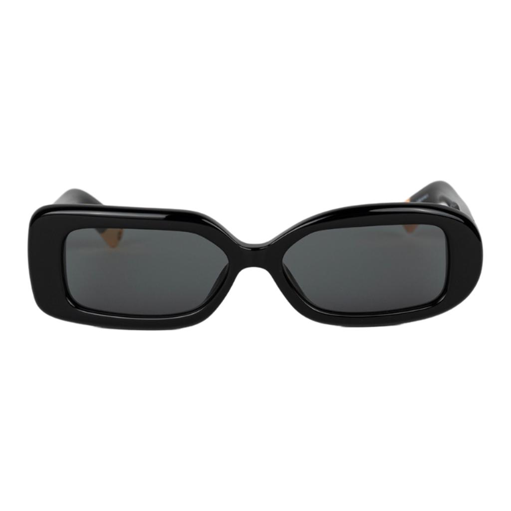 Jacquemus Rond Carre Acetate Sunglasses in Black