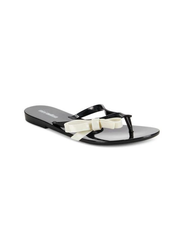 Mini Melissa Girl's Bow Flat Sandals 1