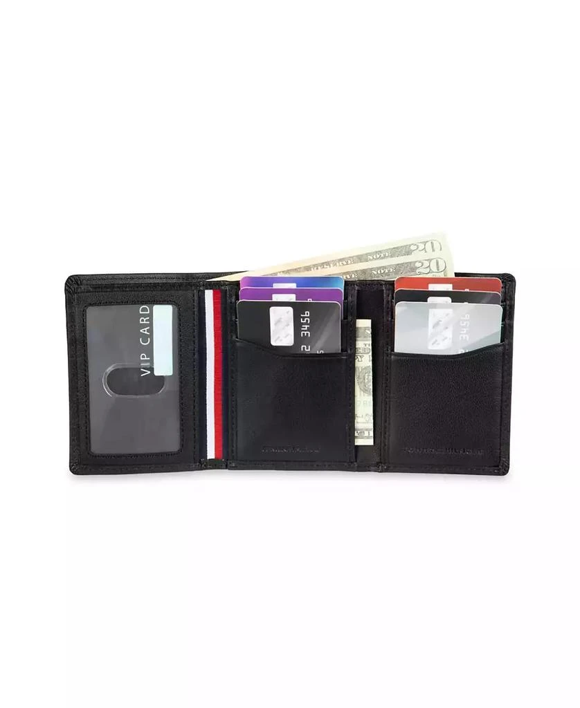 Tommy Hilfiger Men's Hidden Zipper Trifold RFID Wallet 5