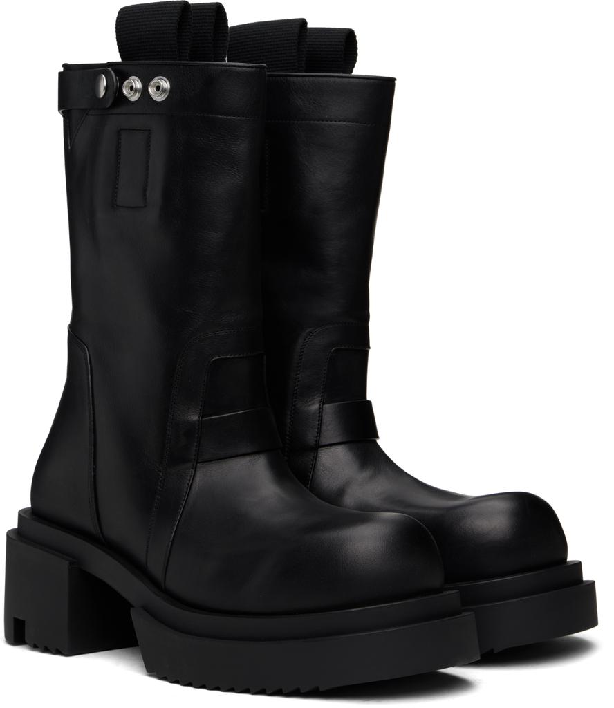 靴 rick owens PULL ON BOGUN / BLK Black Hollywood Low Pull On Bogun Boots – On Sale Now with Up to