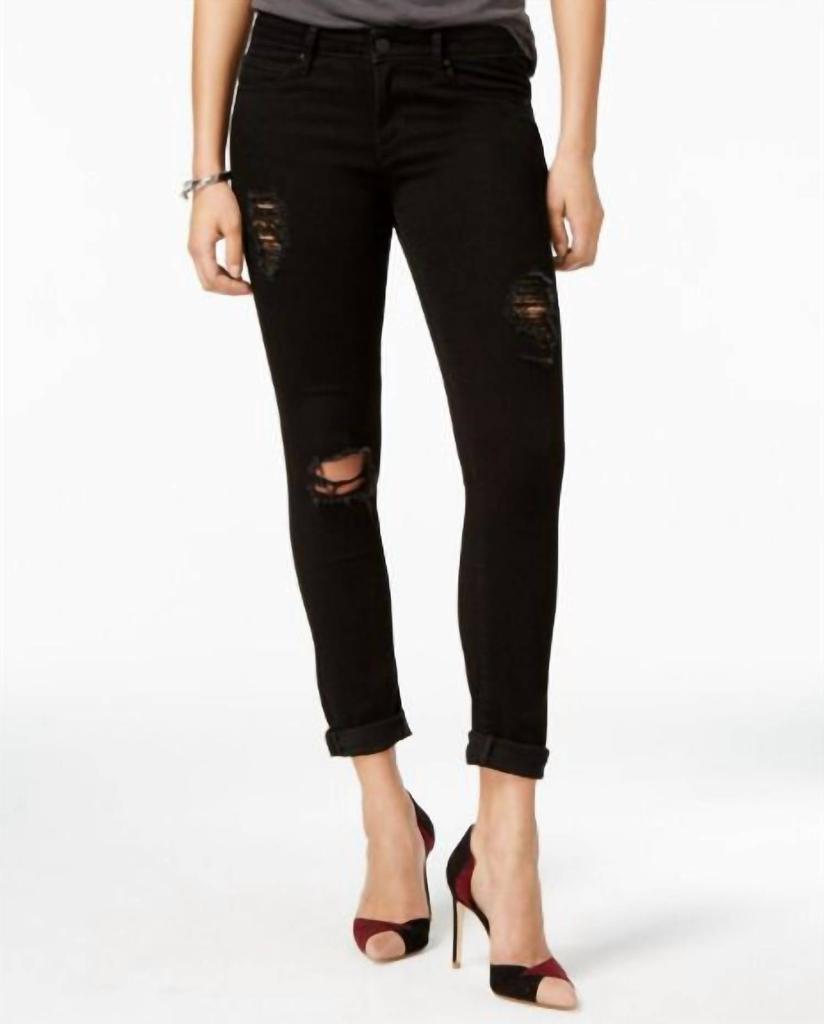 Articles of Society Articles Of Society - Karen Cuffed Crop Ripped Skinny Jeans