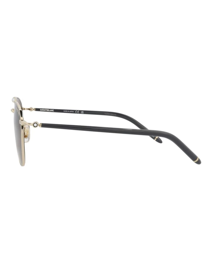 MontBlanc Aviator-Frame Metal Sunglasses 3
