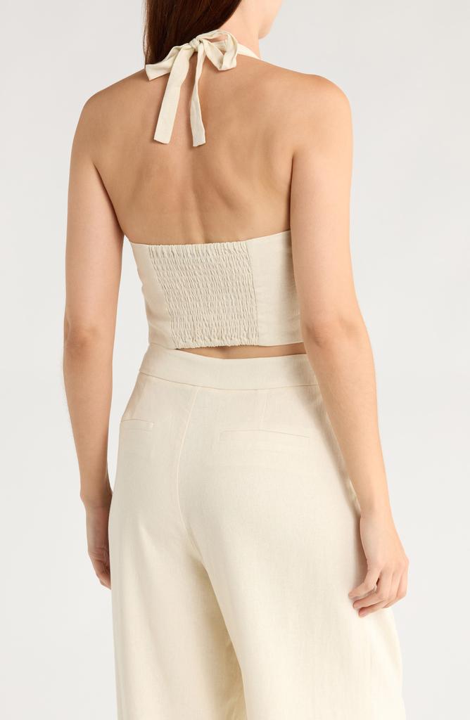 Wayf Halter Linen Blend Vest