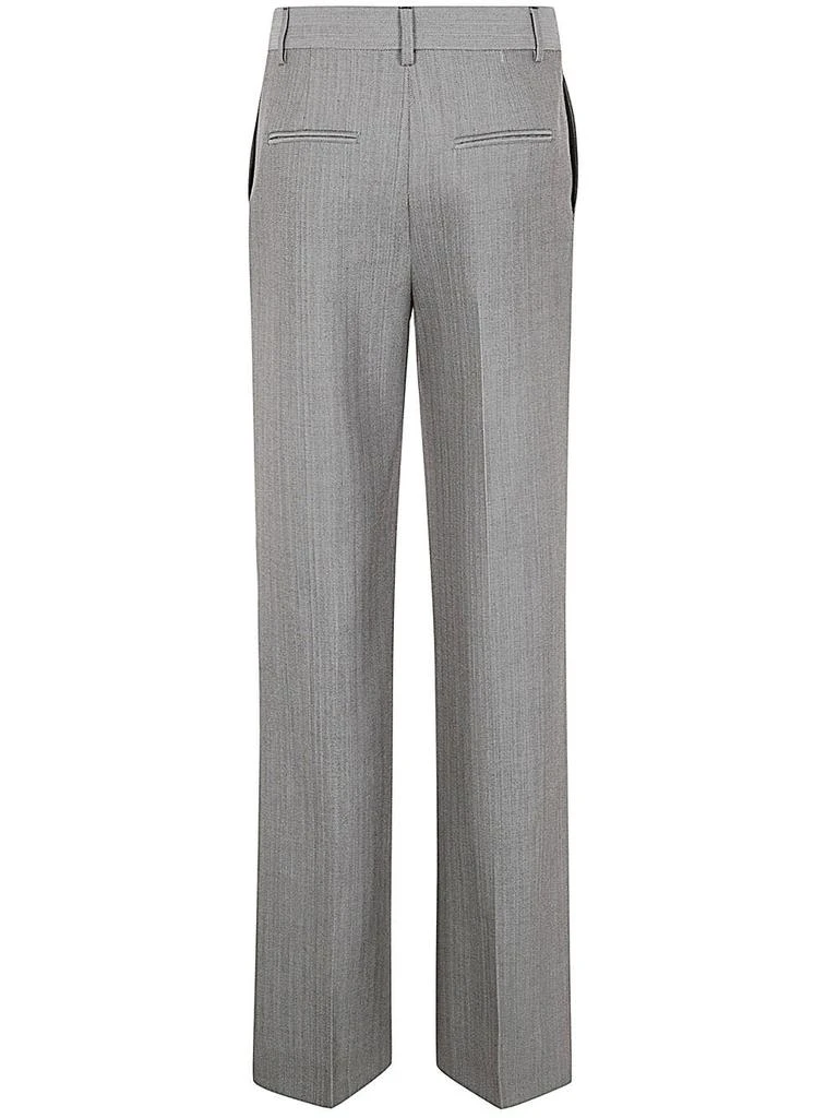 Alberta Ferretti Wool Tweed Straight Leg Pants 2