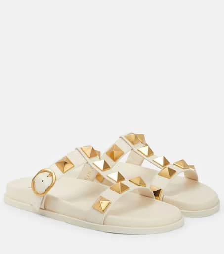 Valentino Roman Stud leather slides 1