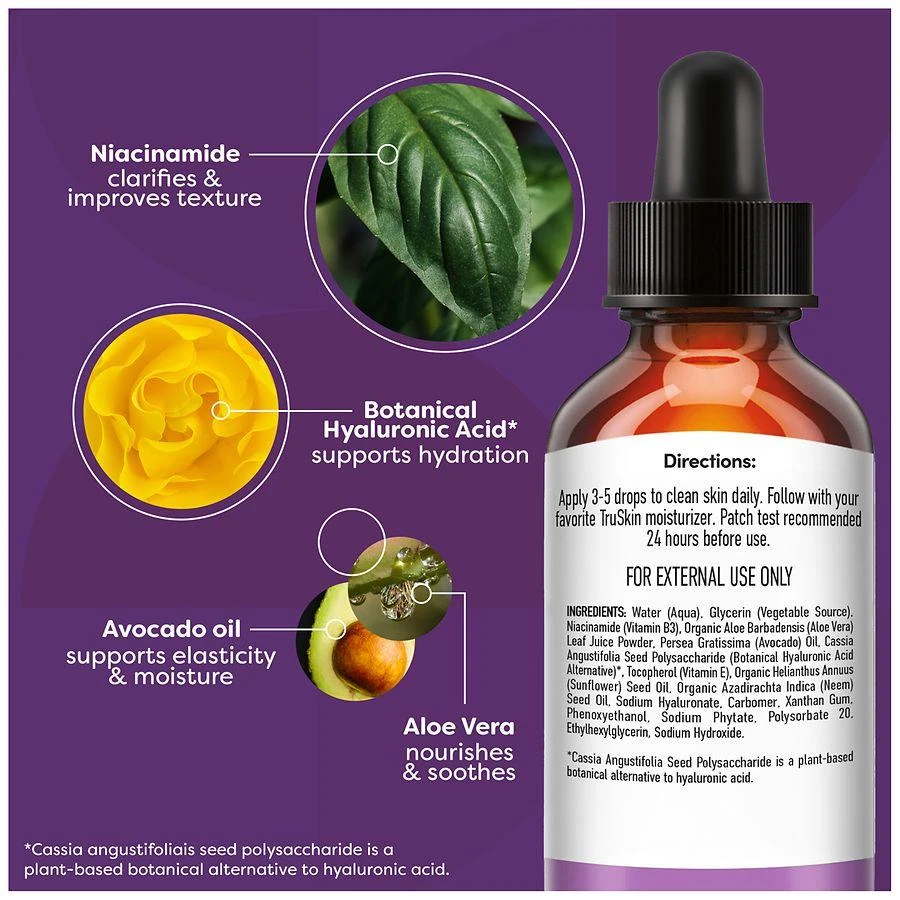 TruSkin Niacinamide Facial Serum With Vitamin E And Hyaluronic Acid 4