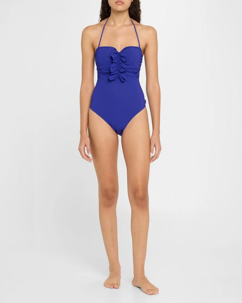 Shan Ruffled Bandeau One-Piece Swimsuit 2