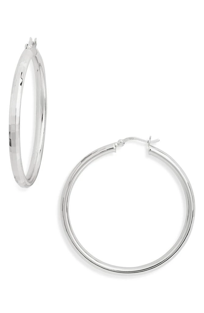 Argento Vivo 50mm Hoop Earrings 1