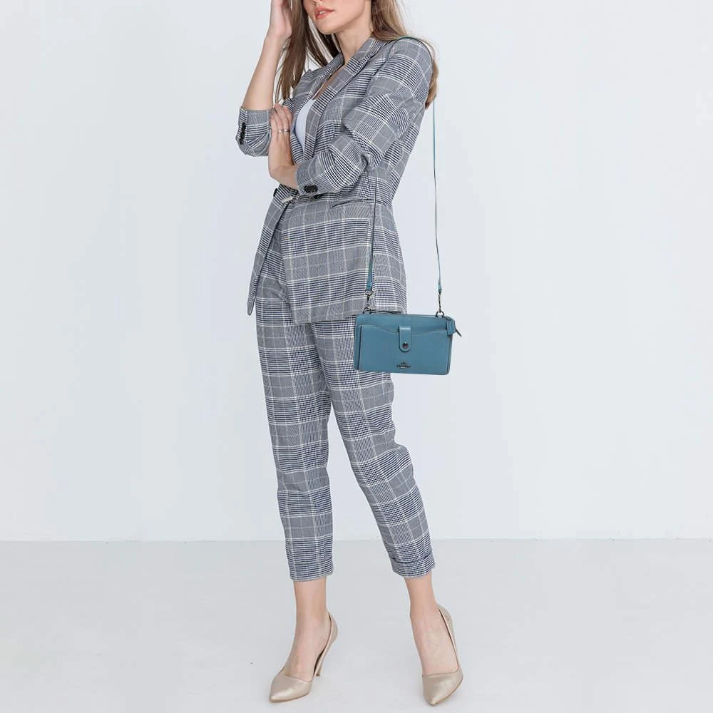 Coach Coach Blue Leather Noa Pop Up Crossbody Bag 2