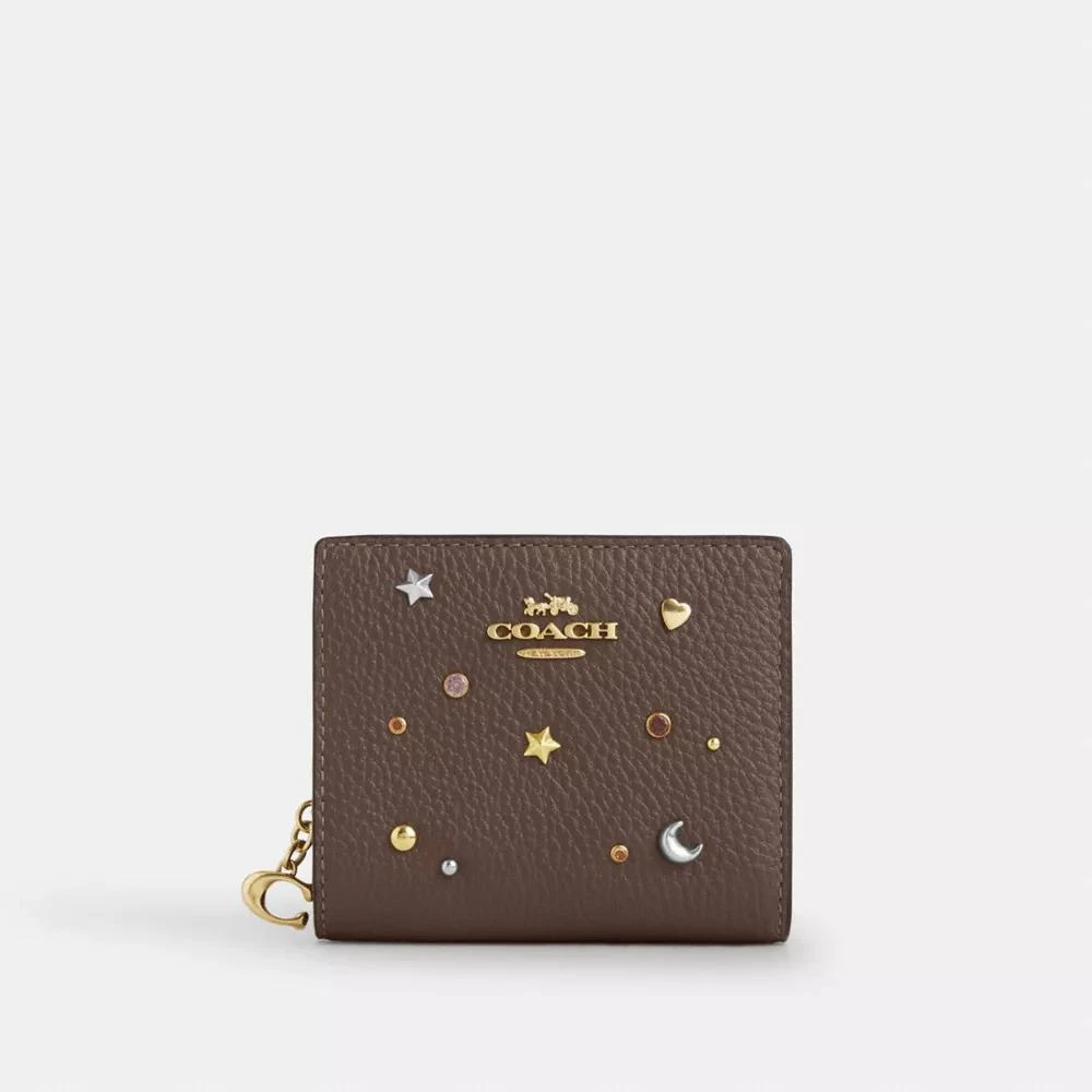 Coach Snap Wallet With Rivets