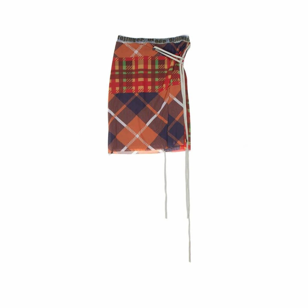 Ottolinger Mesh tartan mini skirt 4