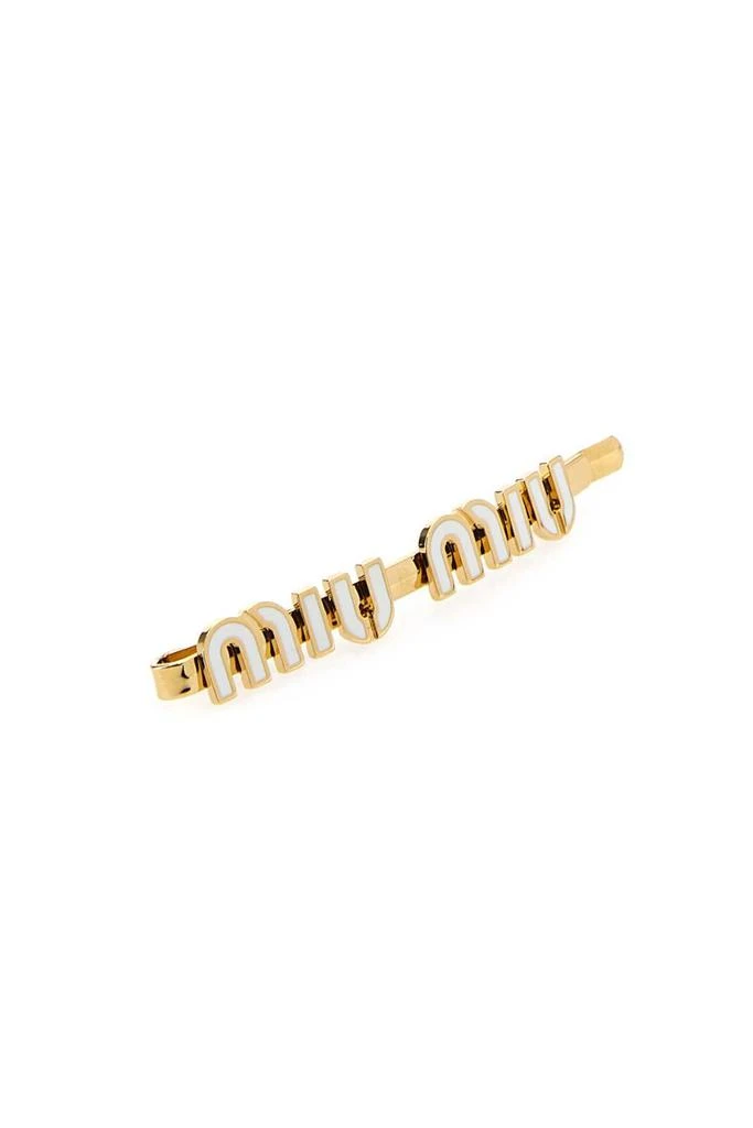 Shop Miu Miu Logo-Lettering Hair Clip on Sale at BeyondStyle  display picture 1