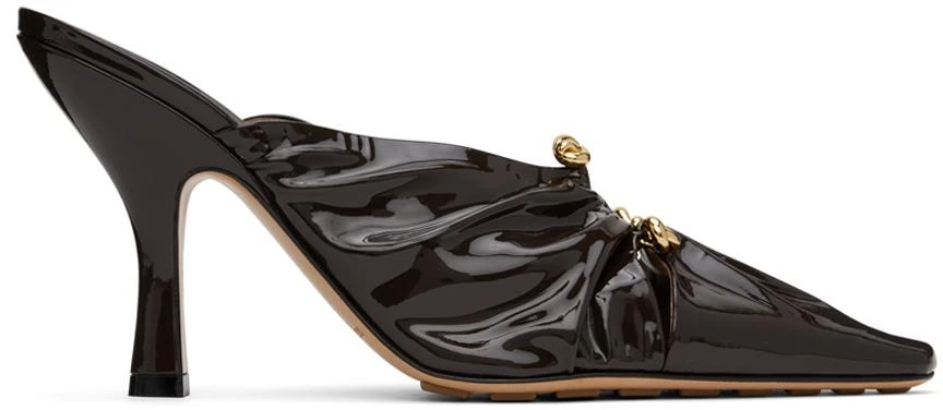 Bottega Veneta Brown Bunnie Mules 1