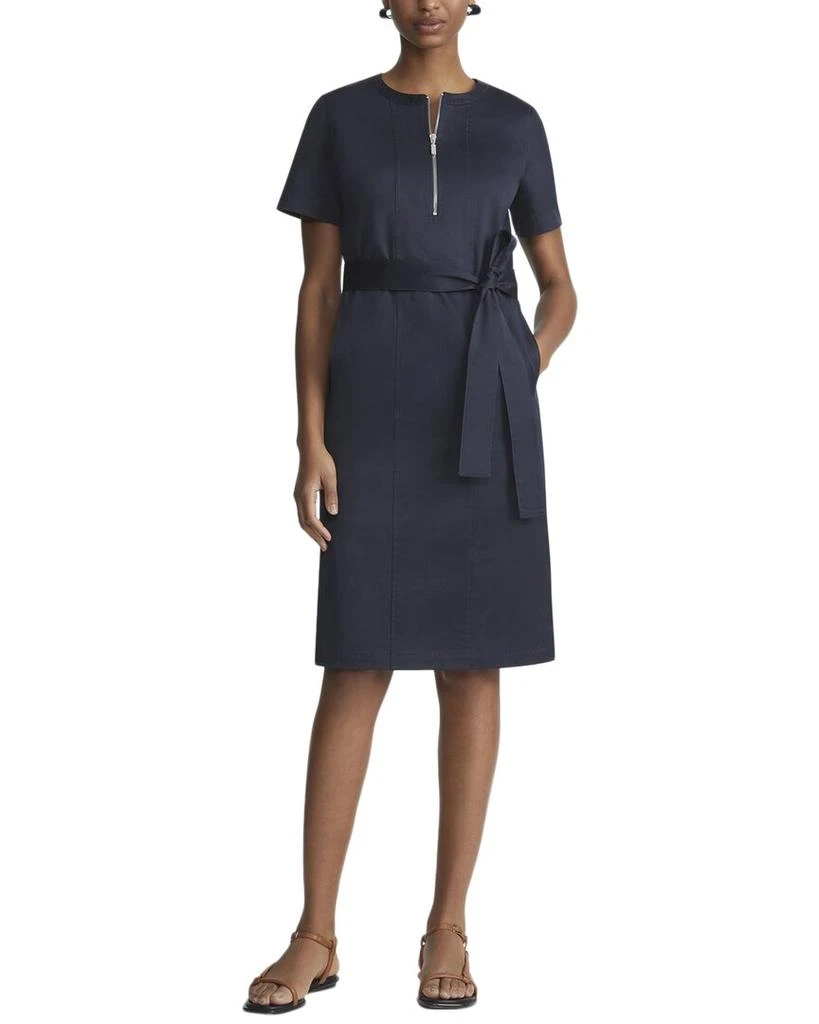 Lafayette 148 New York Belted Zip Front Dress 1